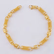 Pulso Rustico Malla Cilindrica 19.7 g / 17.35 cm / 5.2 mm Oro Amarillo 18K