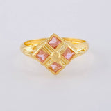 Anillo Rombo Imperial 1.8 g / T8 1/2 Oro Amarillo 18K