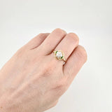 Anillo Solitario Aura Vintage 1.85 g / T7 3/4 Oro Amarillo 18K