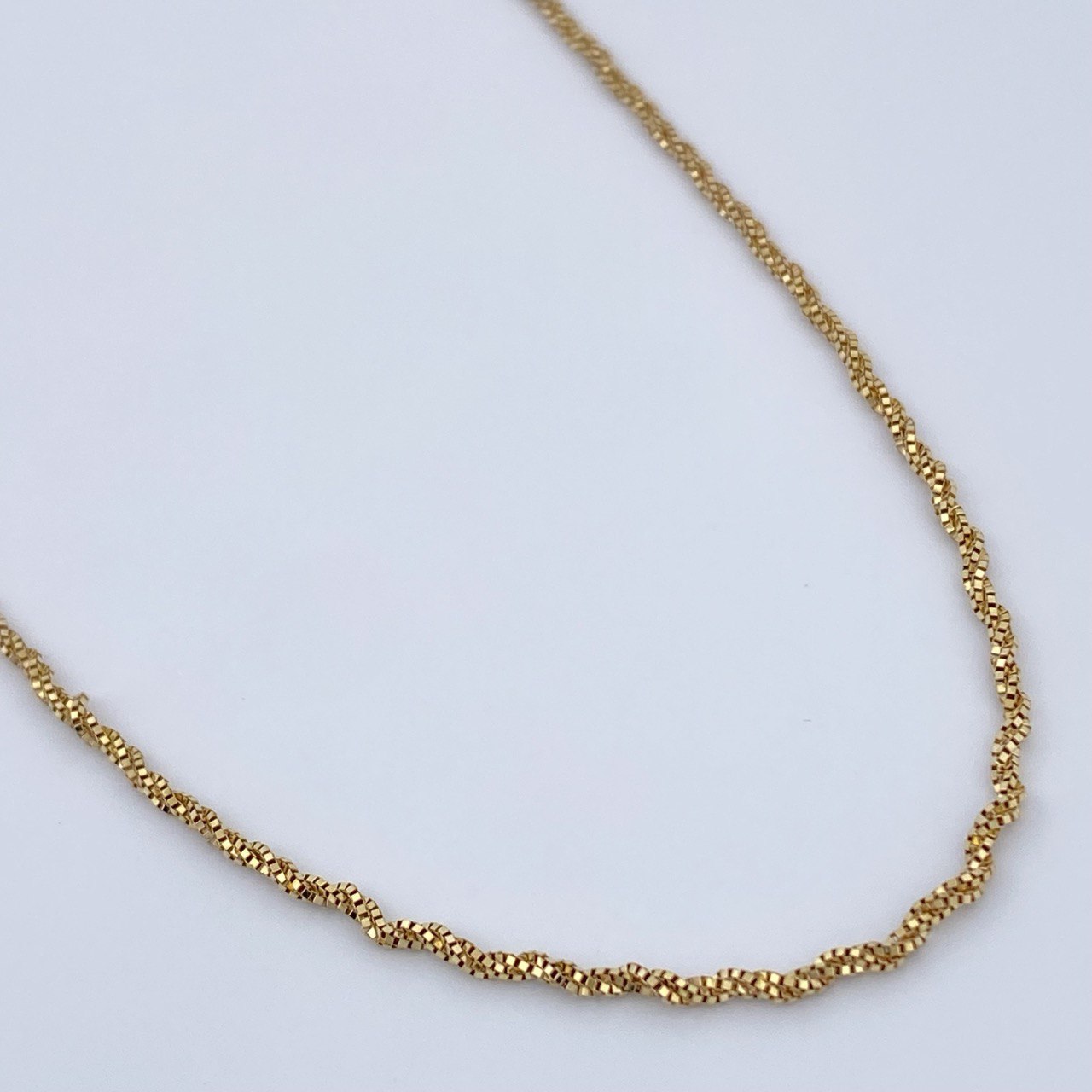 Cadena Veneciana Trenzada 3.15gr / 45cm / Oro Amarillo +3 18K &