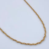 Cadena Veneciana Trenzada 3.15gr / 45cm / Oro Amarillo +3 18K &