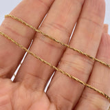 Cadena Veneciana Trenzada 3.15gr / 45cm / Oro Amarillo +3 18K &