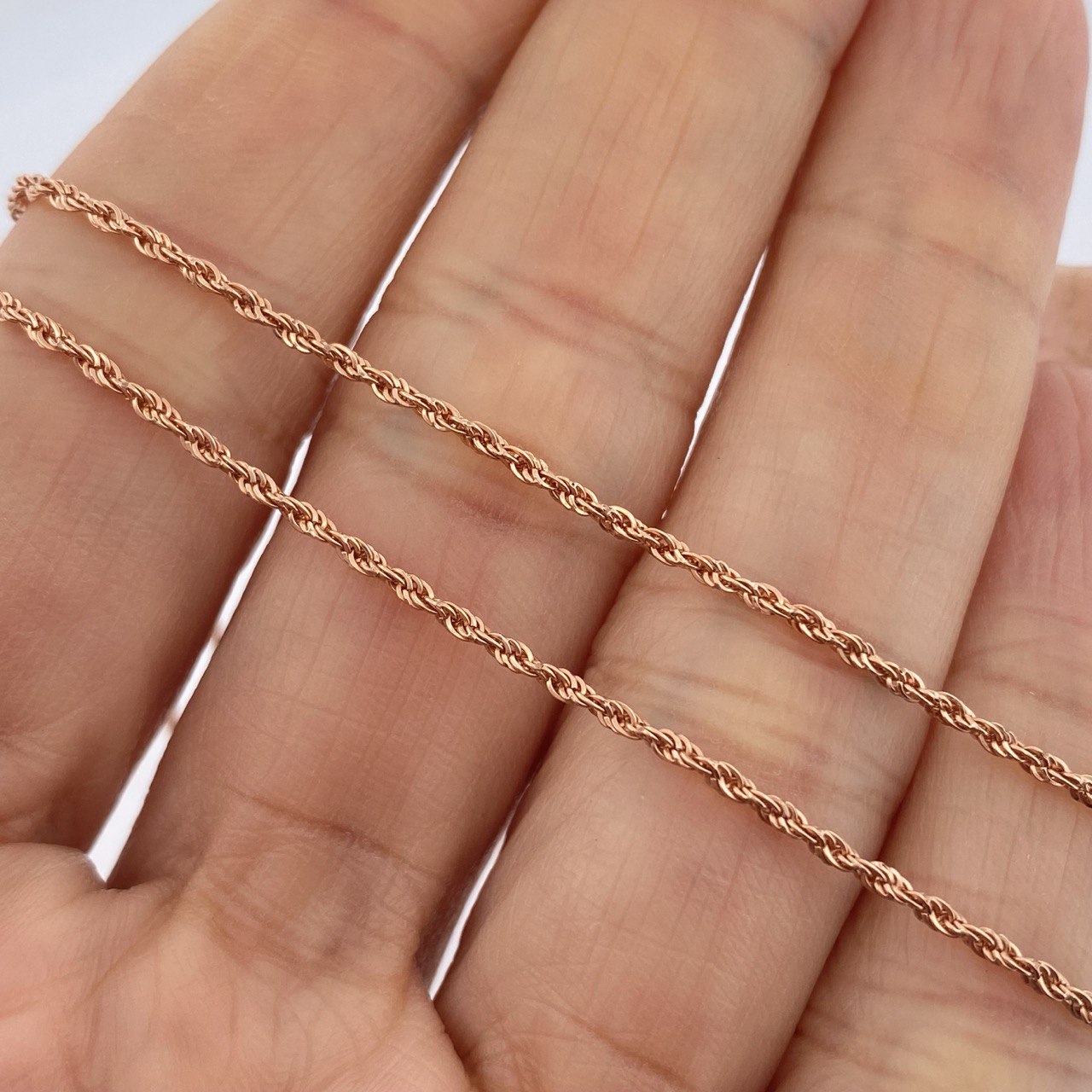 Cadena Lazo 1.2gr / 49.8cm / Oro Rosa +3 18K &
