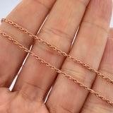 Cadena Lazo 1.2gr / 49.8cm / Oro Rosa +3 18K &