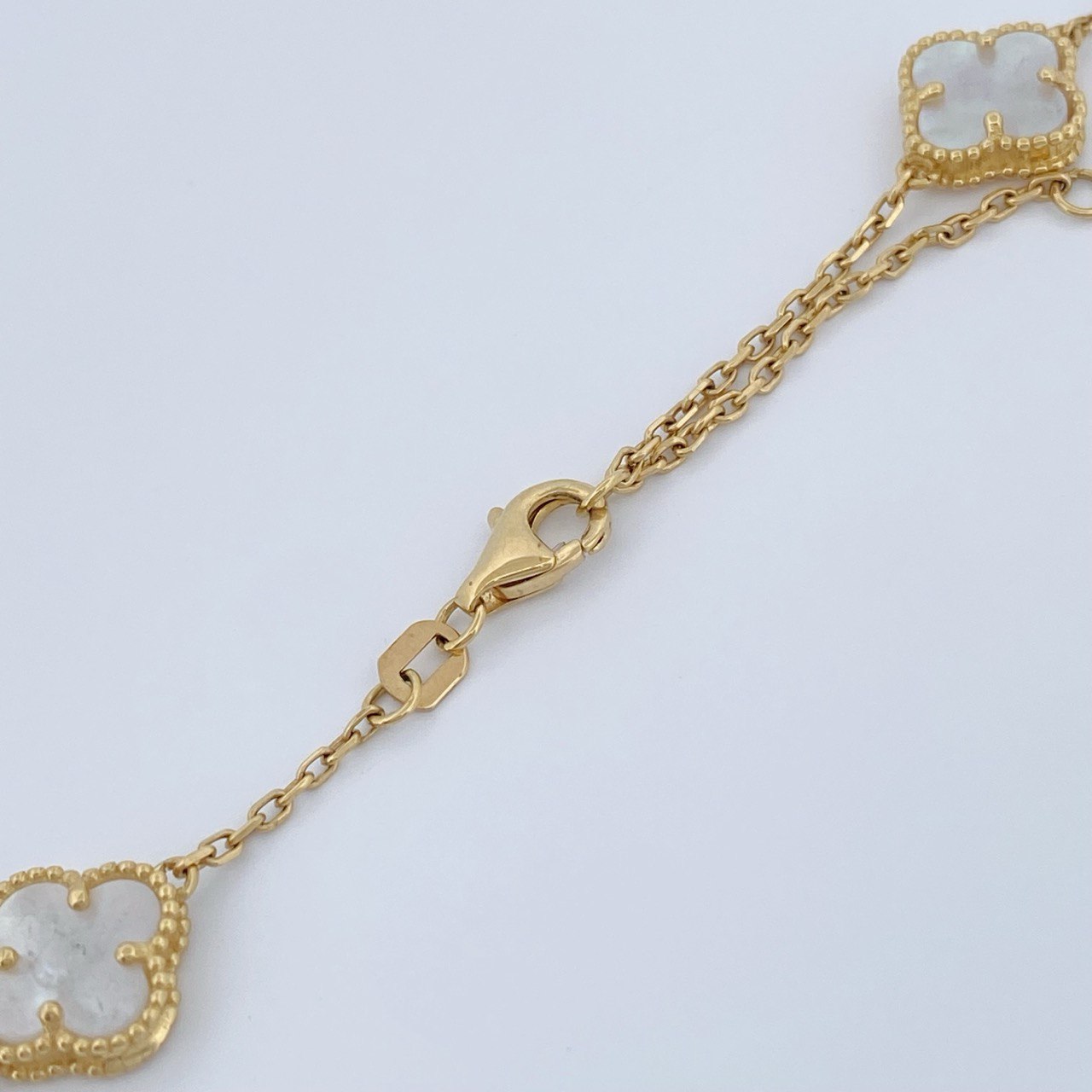Cadena Trebol Aro Seguido 6.7gr / 42cm-45cm / Oro Amarillo +4 18K &