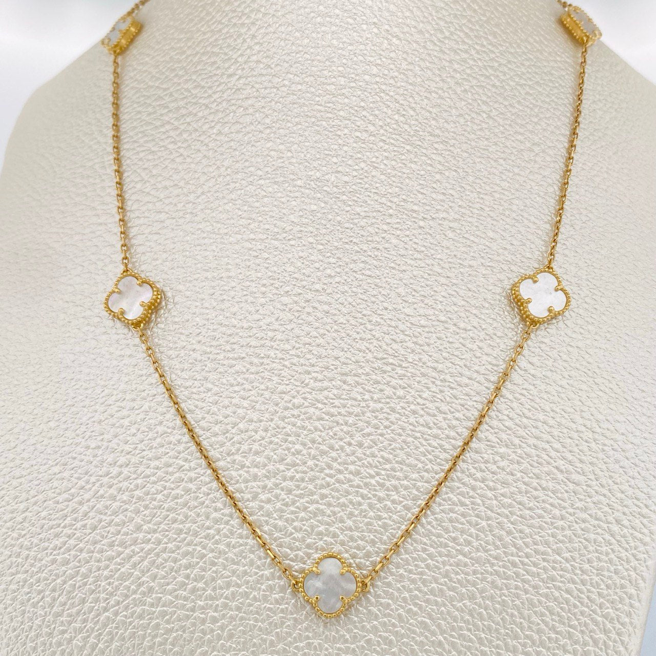 Cadena Trebol Aro Seguido 6.7gr / 42cm-45cm / Oro Amarillo +4 18K &