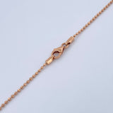 Cadena Militar Diamantada 3gr / 50.2cm / Oro Rosa +3 18K &