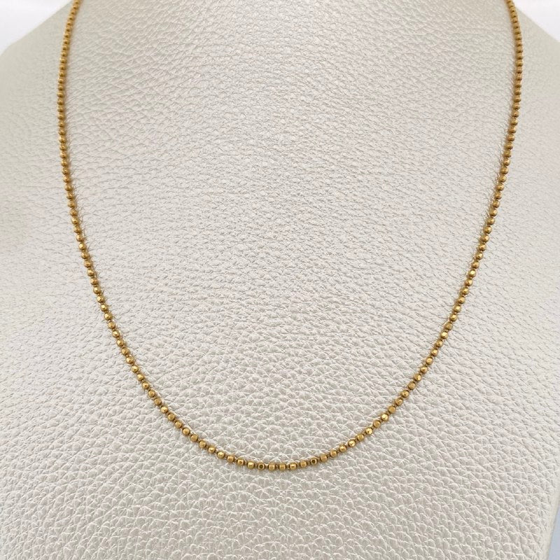 Cadena Militar 5.3gr / 60.3cm / Oro Amarillo +3 18K &