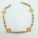 Pulso GC Trebol Doble Faz 5.35gr / 19.5cm / 10.3mm Tres Oros 18K