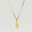 Set Cadena y Dije Veneciana + Virgen Milagrosa 1.25gr / 45cm / 0.6mm Oro Amarillo 18K (Oferta)