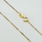 Set Cadena y Dije Veneciana + Virgen Milagrosa 1.25gr / 45cm / 0.6mm Oro Amarillo 18K (Oferta)