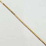 Set Cadena y Dije Veneciana + Cruz Lisa 1.2gr / 45cm / 0.5mm Oro Amarillo 18K (Oferta)