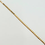 Set Cadena y Dije Veneciana + Virgen Milagrosa 1.25gr / 45cm / 0.6mm Oro Amarillo 18K (Oferta)