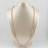 Cadena Veneciana Redonda 33.2gr / 70cm / 3mm Dos Oros Blanco Rosa +3 18K