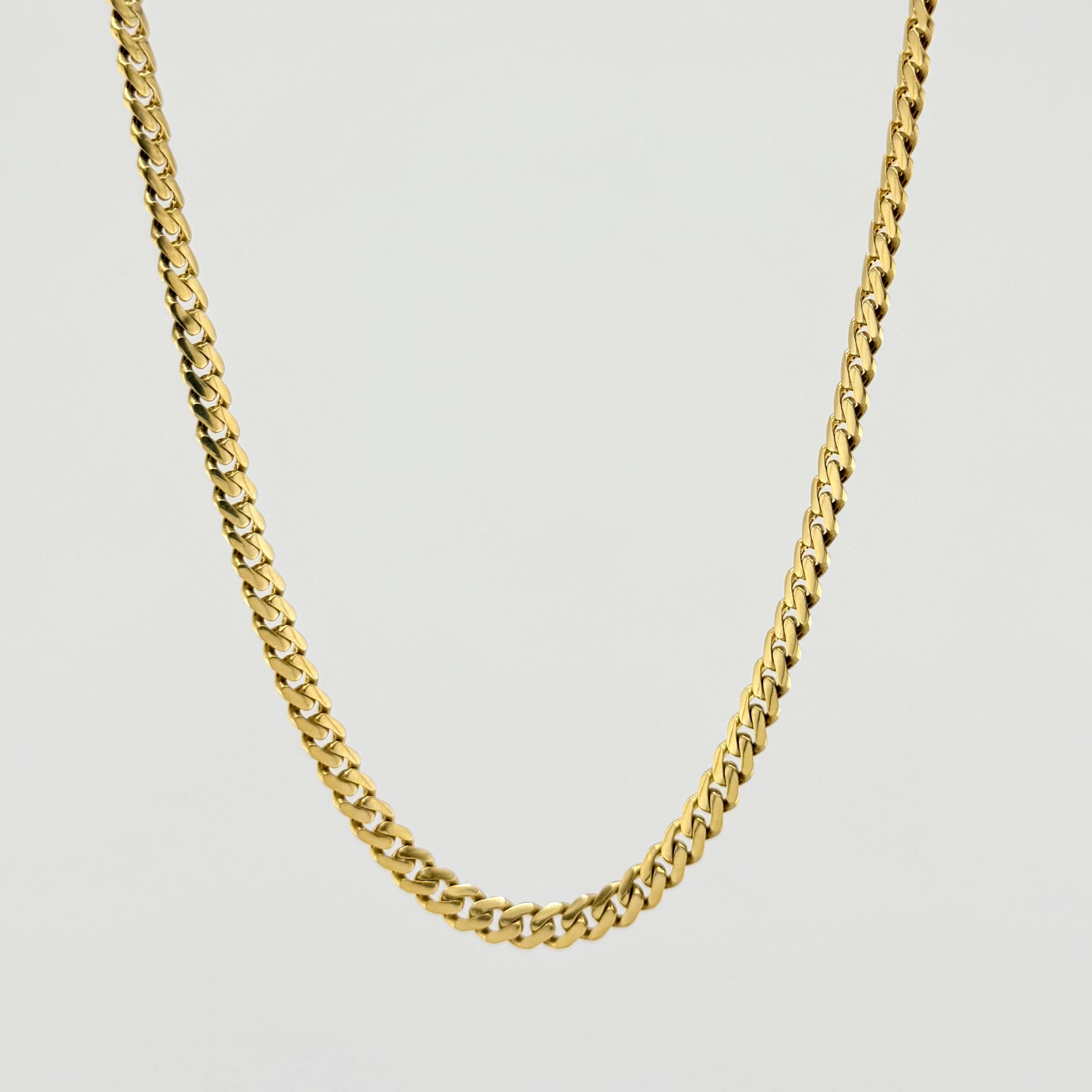 Cadena Cubana Infinito 19.2gr / 60cm / 4.9mm Oro Amarillo +4 18K