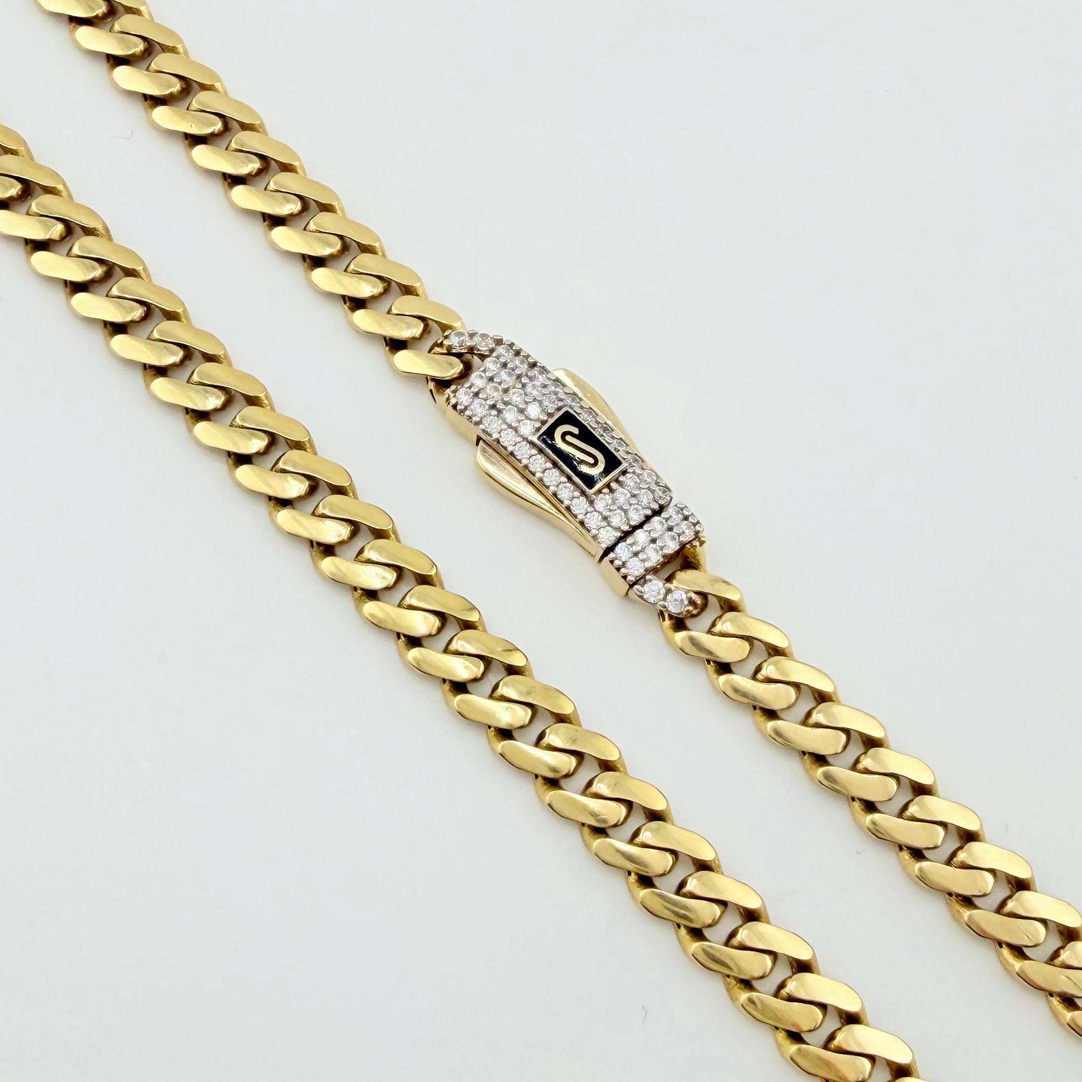 Cadena Cubana Infinito 19.2gr / 60cm / 4.9mm Oro Amarillo +4 18K