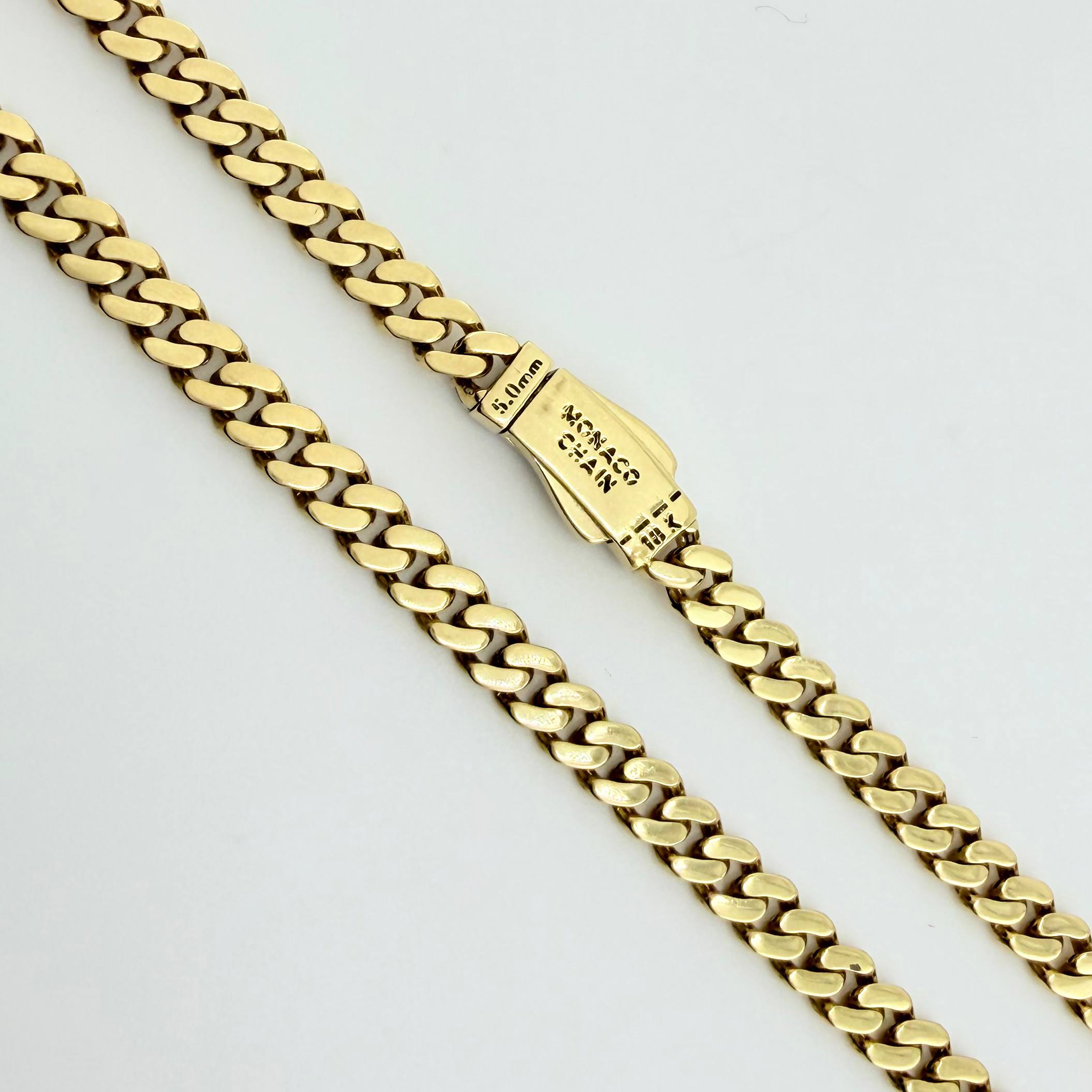 Cadena Cubana Infinito 19.2gr / 60cm / 4.9mm Oro Amarillo +4 18K