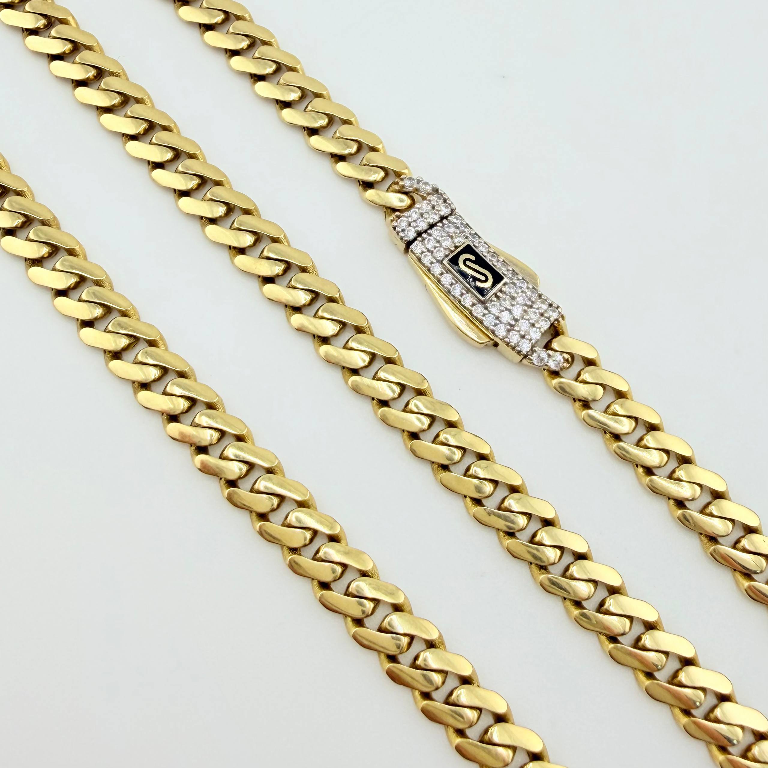 Cadena Cubana Infinito 19.2gr / 60cm / 4.9mm Oro Amarillo +4 18K