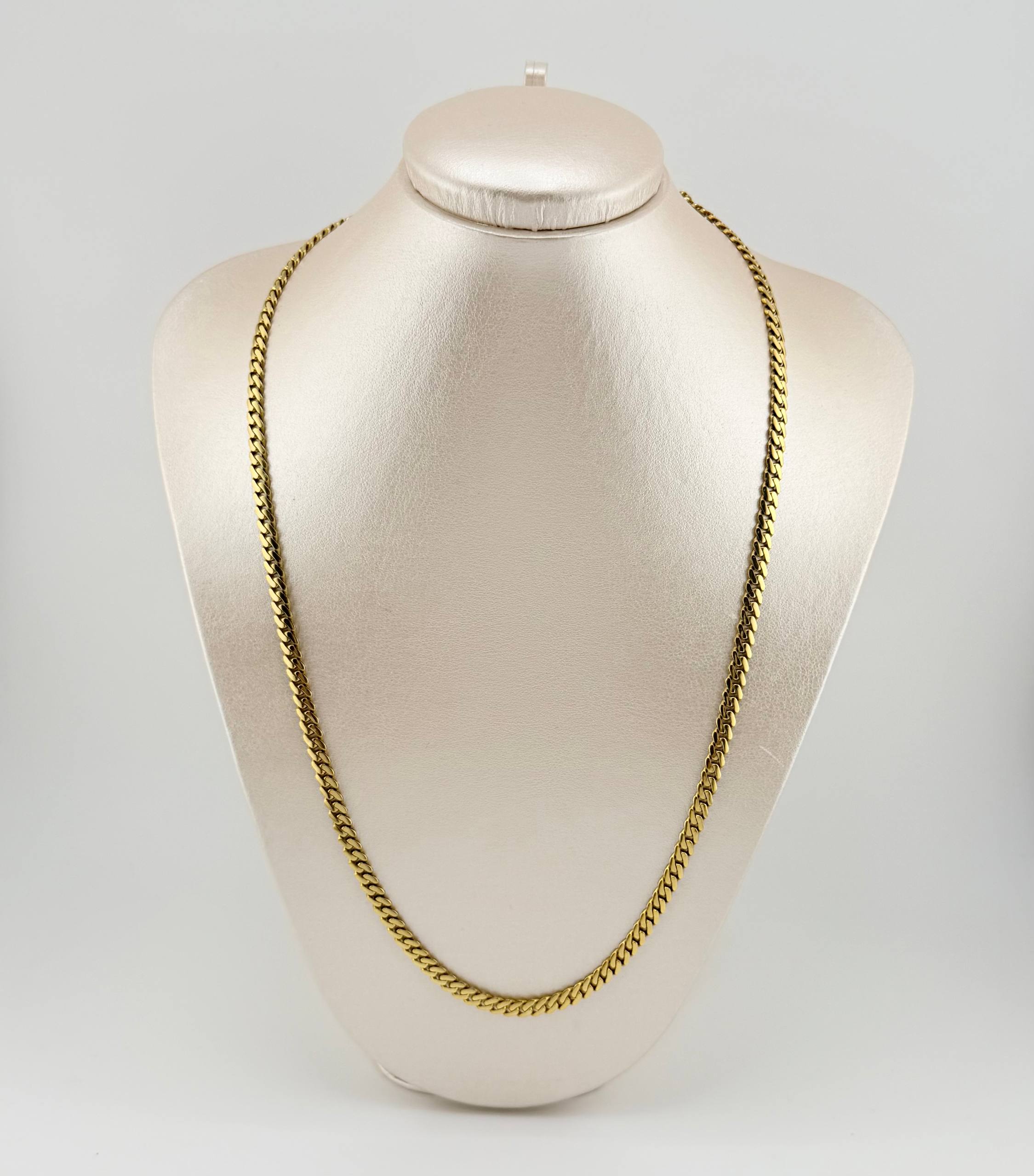 Cadena Cubana Infinito 19.2gr / 60cm / 4.9mm Oro Amarillo +4 18K