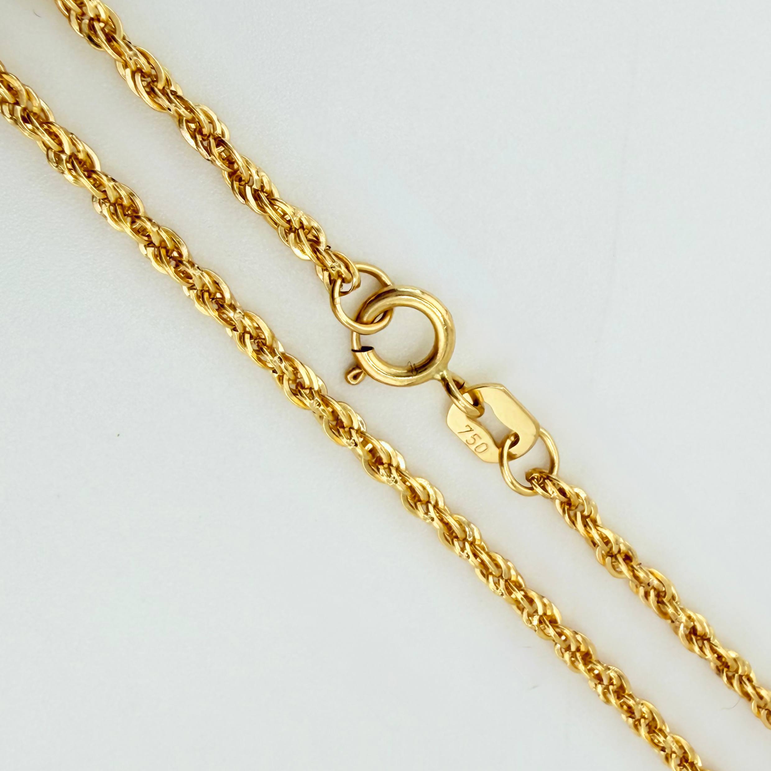 Cadena Lazo 1.6gr / 45cm / 1.6mm Oro Amarillo +3 18K