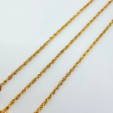 Cadena Lazo 2gr / 60cm / 1.7mm Oro Amarillo +3 18K ©