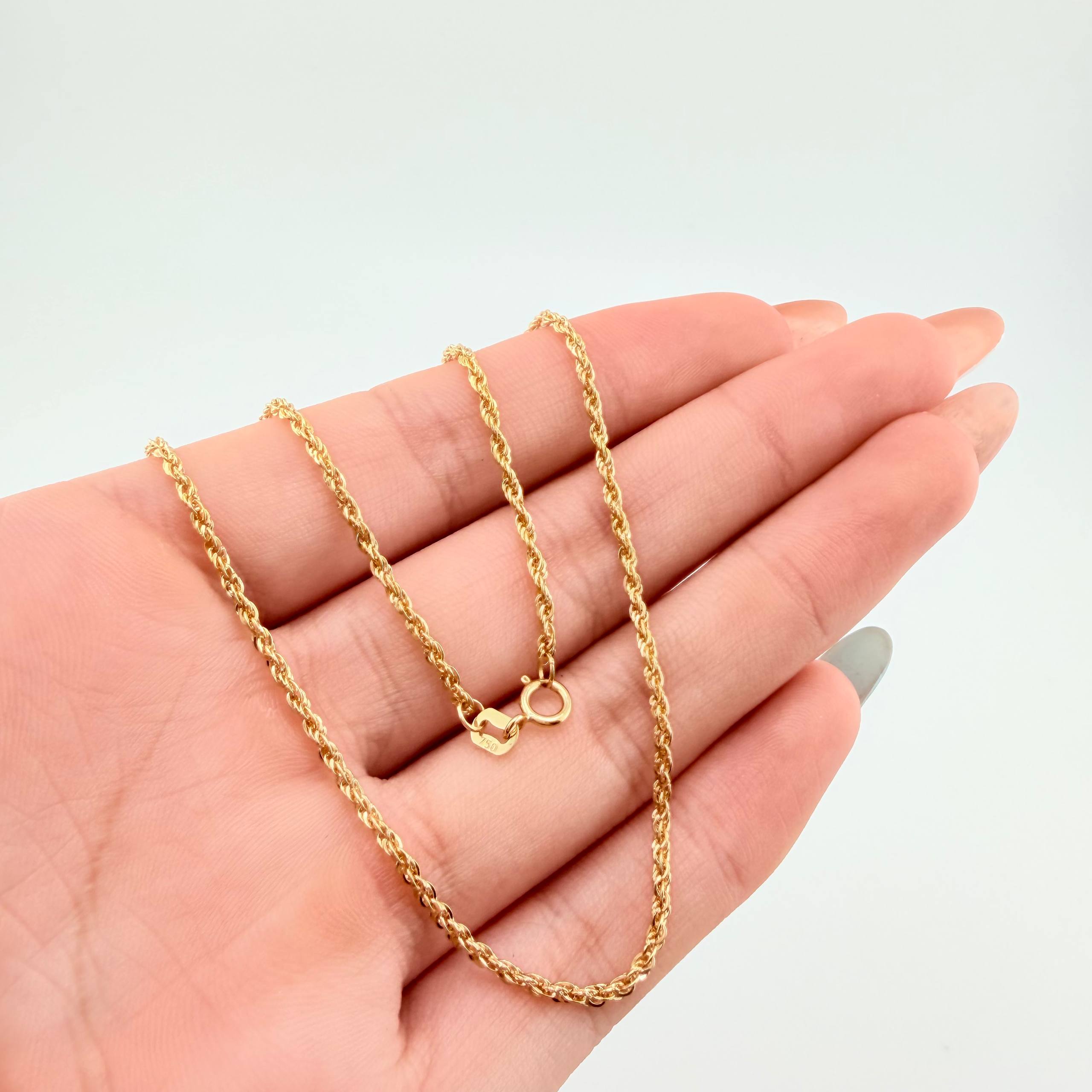 Cadena Lazo 1.6gr / 45cm / 1.6mm Oro Amarillo +3 18K