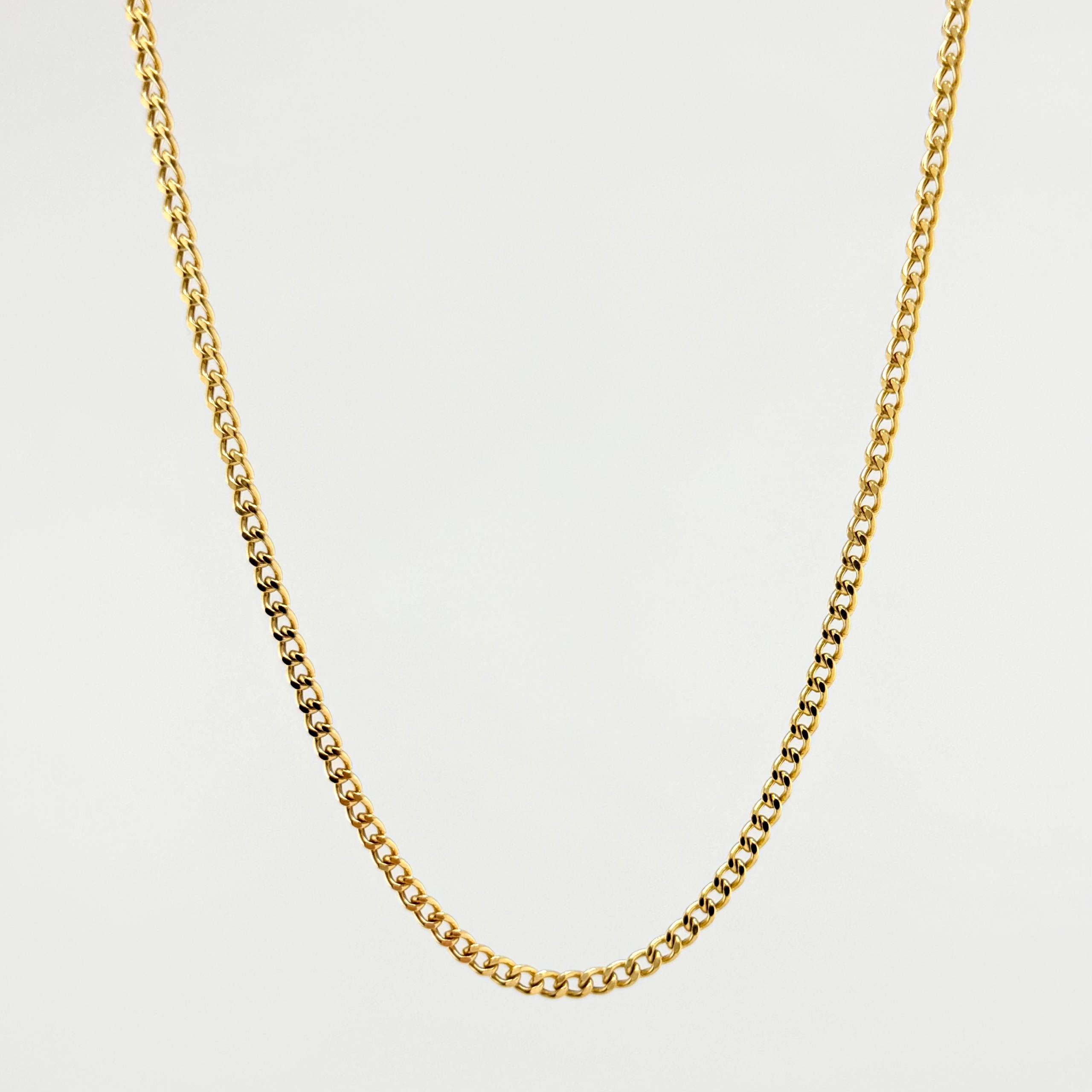 Cadena Cubana 7.55gr / 60cm / 2.9mm Oro Amarillo +1 18K