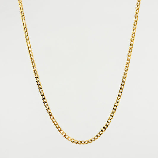 Cadena Cubana 7.55gr / 60cm / 2.9mm Oro Amarillo +1 18K