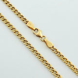 Cadena Cubana 7.55gr / 60cm / 2.9mm Oro Amarillo +1 18K