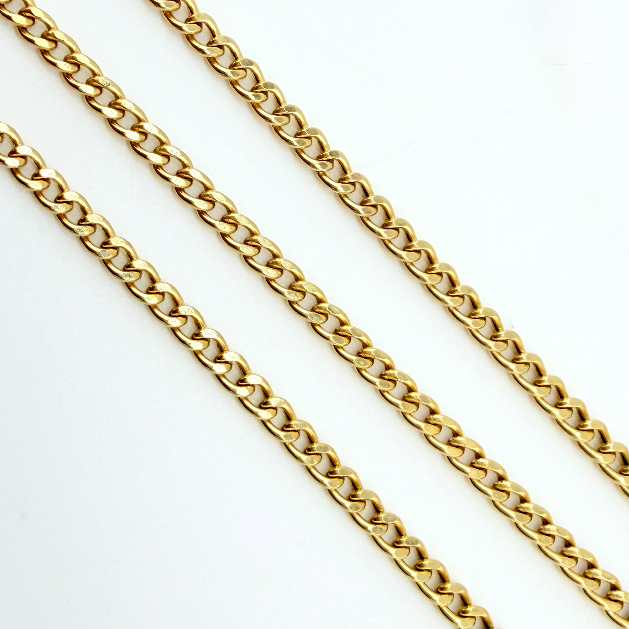 Cadena Cubana 7.55gr / 60cm / 2.9mm Oro Amarillo +1 18K