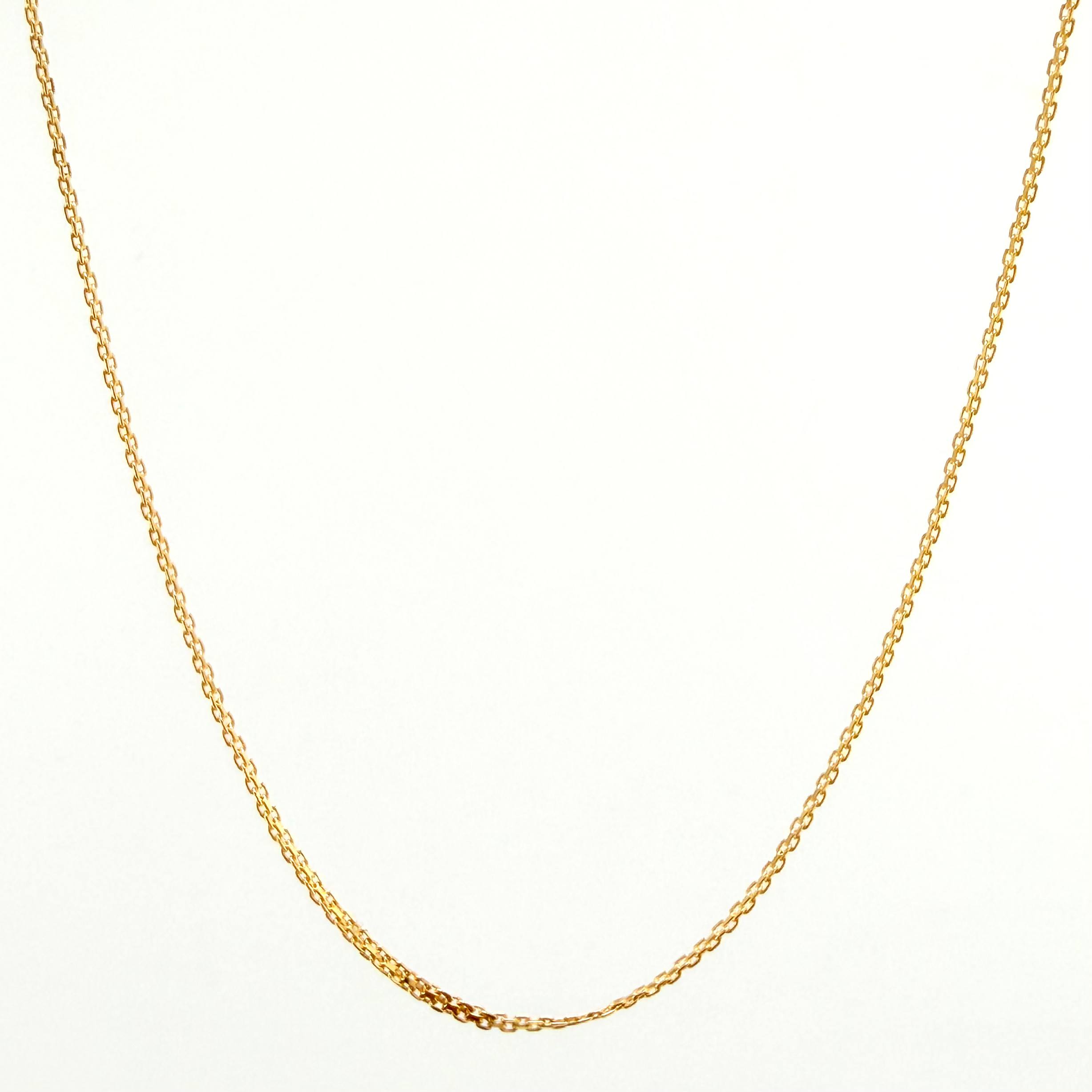 Cadena China 2.95gr / 60cm / 1.3mm Oro Amarillo +1 18K