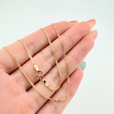 Cadena China 2.95gr / 60cm / 1.3mm Oro Amarillo +1 18K