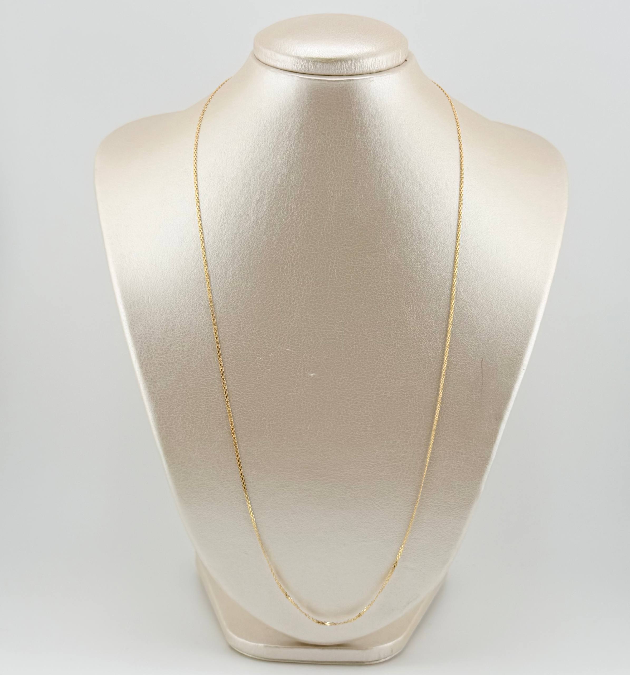 Cadena China 2.95gr / 60cm / 1.3mm Oro Amarillo +1 18K