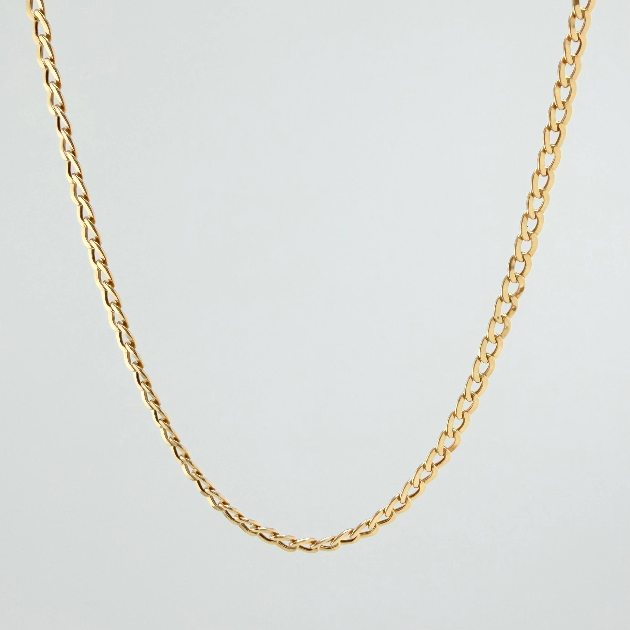 Cadena Cubana 2.2 g / 45 cm / 2.4 mm Oro Amarillo 18K
