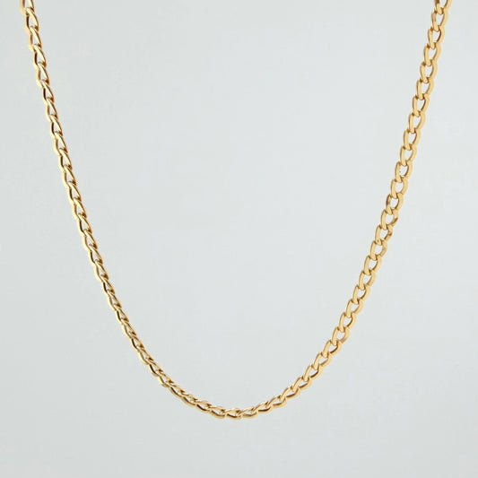 Cadena Cubana 2.9 g / 50 cm / 2.3 mm Oro Amarillo 18K