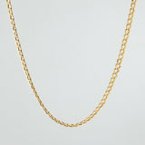 Cadena Cubana 4.6gr / 60cm / 3.3mm Oro Amarillo +1 18K