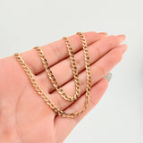 Cadena Cubana 2.2 g / 45 cm / 2.4 mm Oro Amarillo 18K