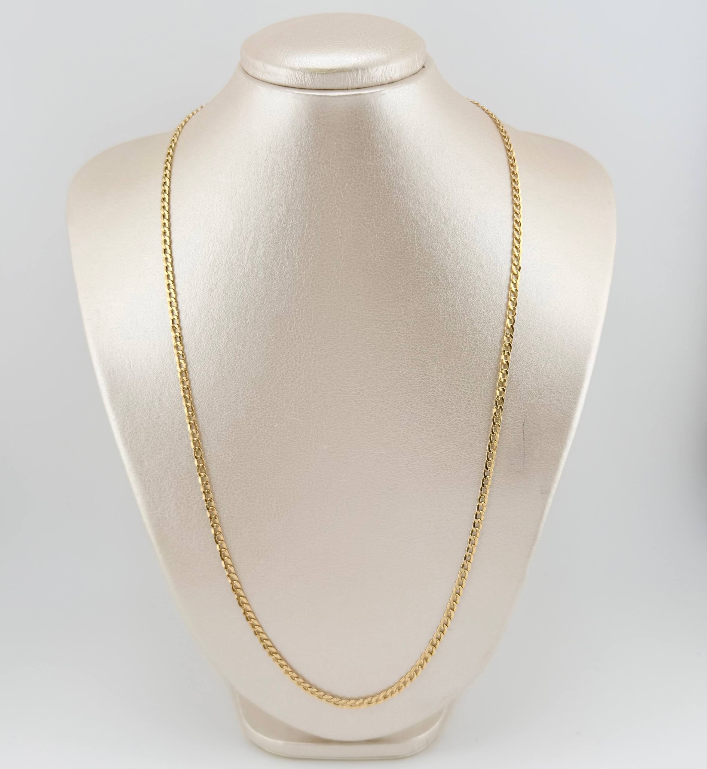 Cadena Cubana 4.6gr / 60cm / 3.3mm Oro Amarillo +1 18K