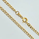 Cadena Cubana 1.9 g / 40 cm / 2.4 mm Oro Amarillo 18K
