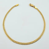 Pulso Cubano 4gr / 21.5cm / 3.1mm Oro Amarillo +1 18K