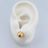 Topos Bola 0.85gr / 8mm Lisa Oro Amarillo 18K $
