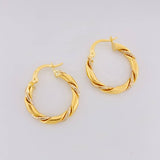 Candongas Axel 2.05g / 2.2cm Dos Oros Amarillo Blanco 18K