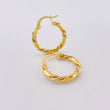 Candongas Axel 2g / 2.2cm Dos Oros Amarillo Blanco 18K