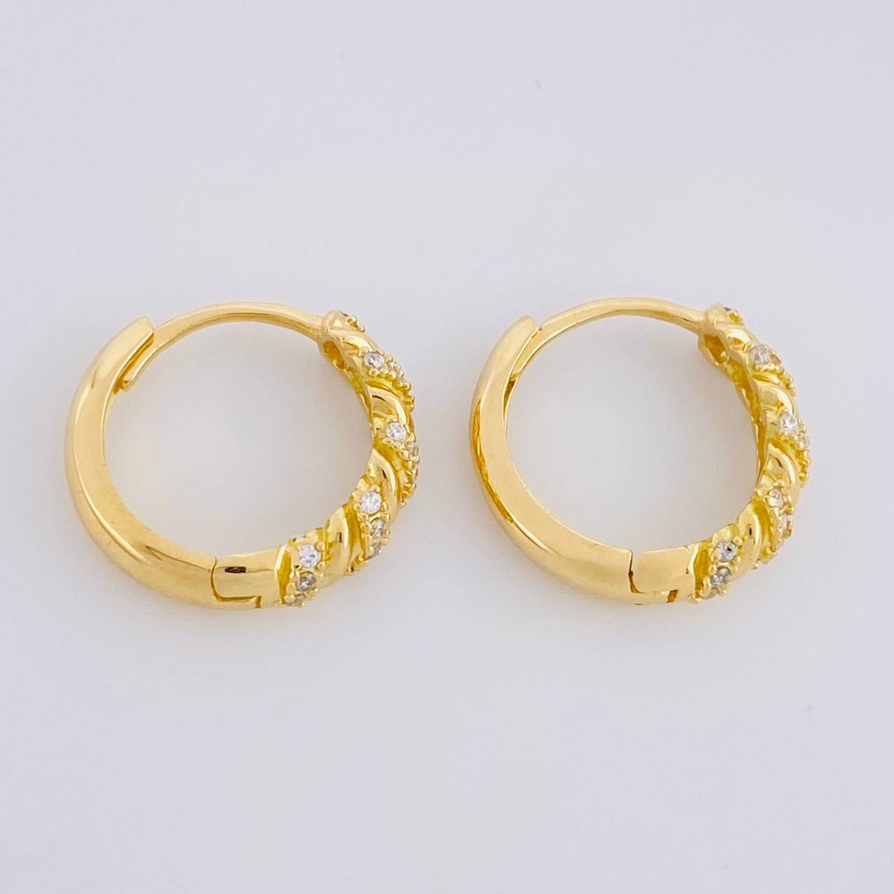 Candongas Rubi 3.6g / 1.6cm Oro Amarillo 18K