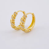 Candongas Rubi 3.6g / 1.6cm Oro Amarillo 18K