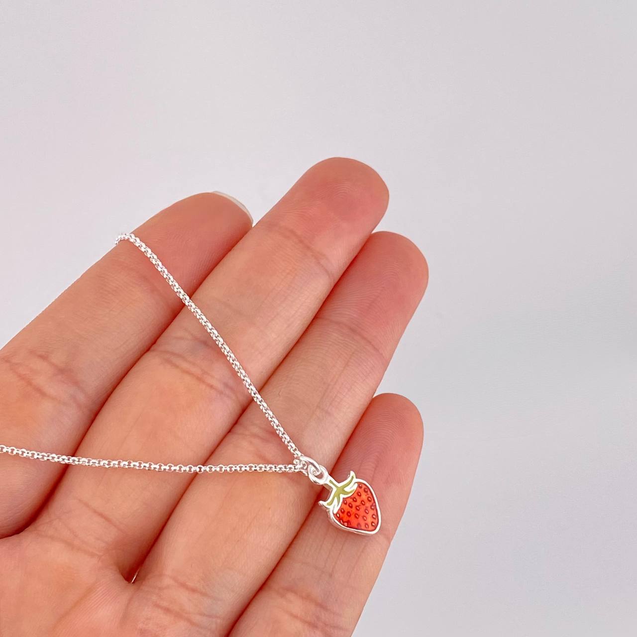 Cadena Aro Seguido Fresa 2.9g / 45cm / 1.1mm Plata 925