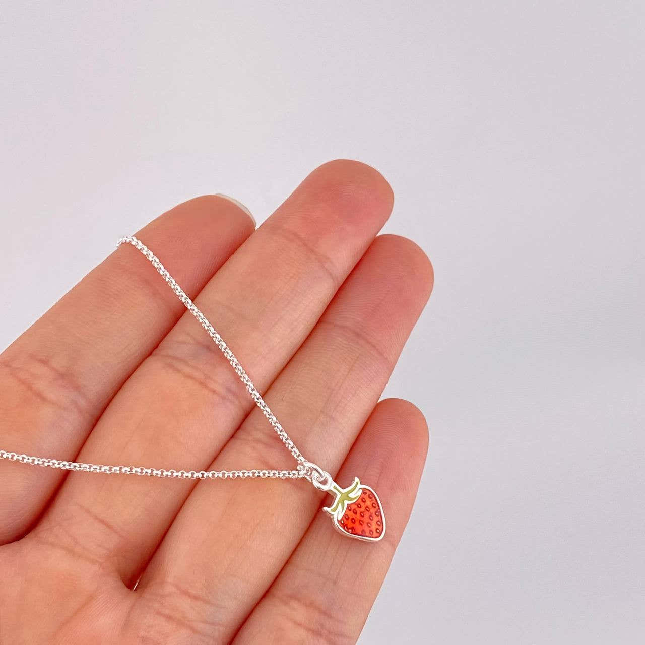 Cadena Aro Seguido Fresa 3g / 45cm / 1.1mm Plata 925