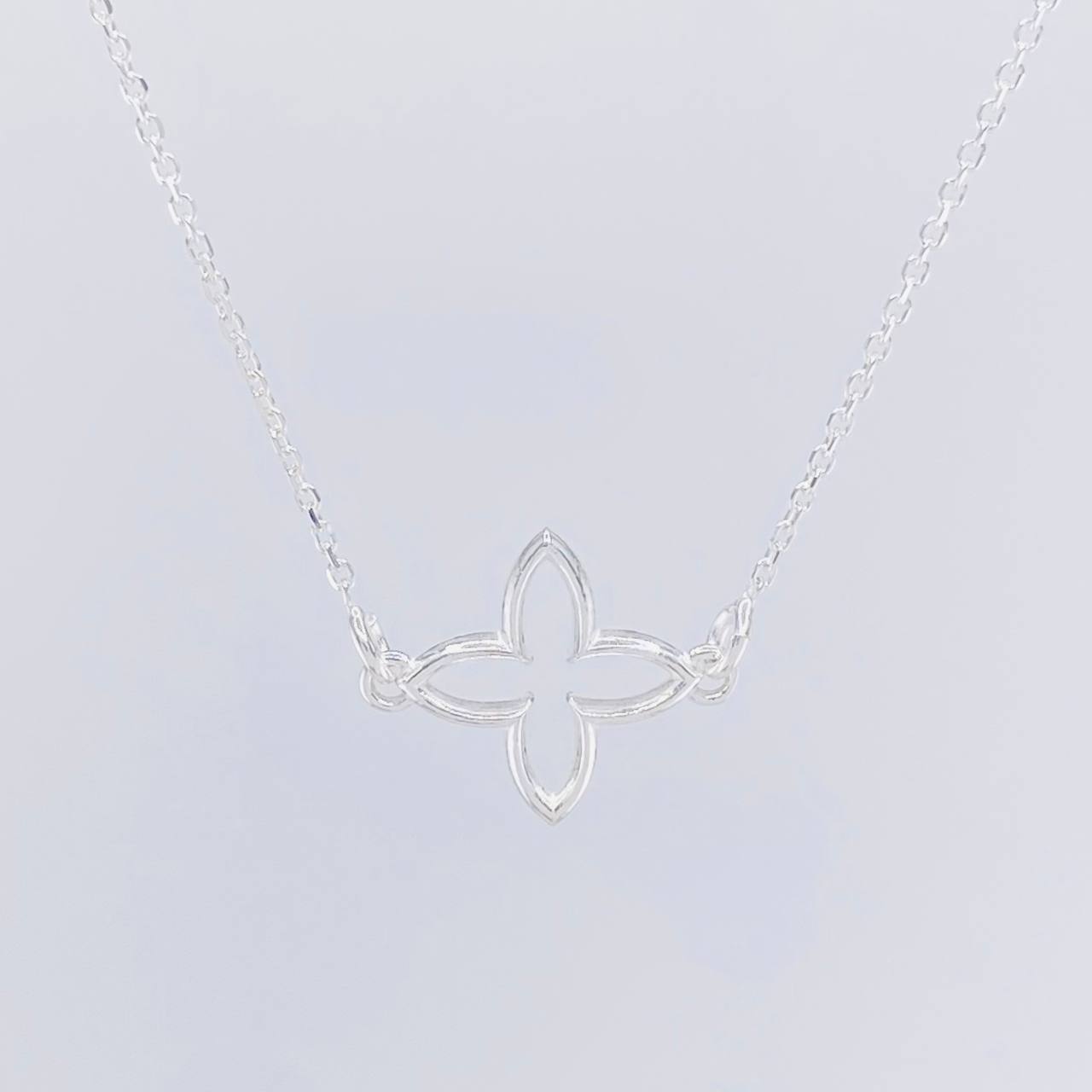 Cadena Aro Seguido Treboles 5.85g / 60cm / 1.1mm Plata 925