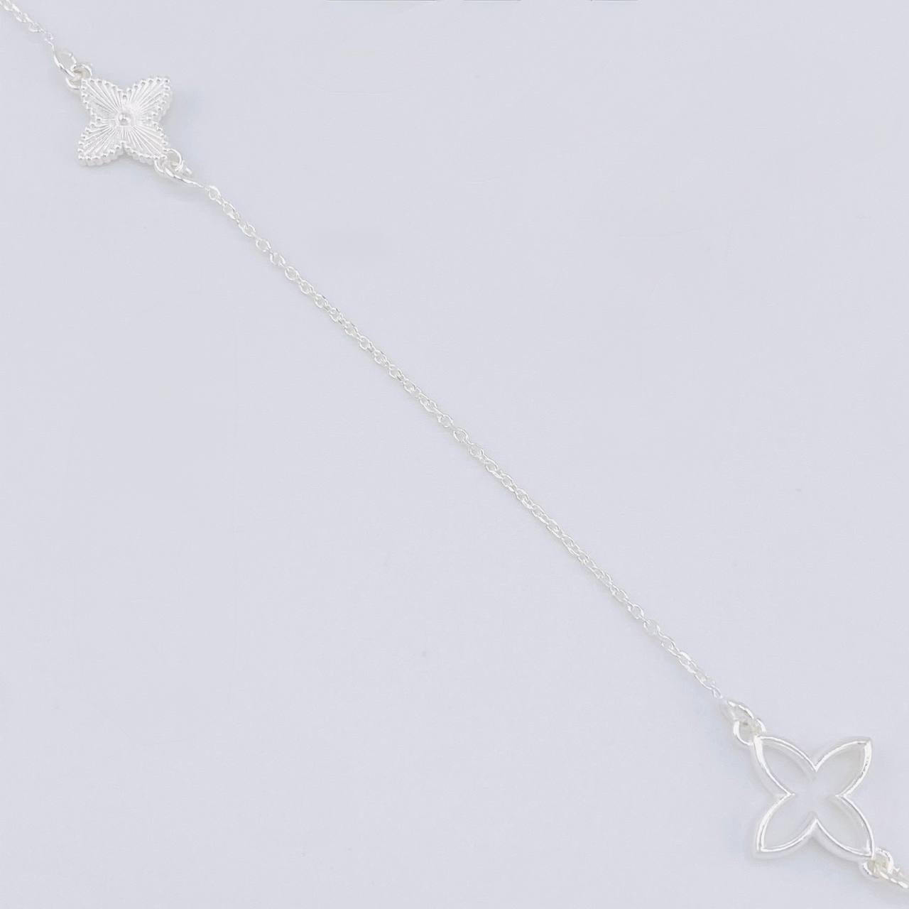 Cadena Aro Seguido Treboles 5.85g / 60cm / 1.1mm Plata 925