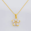 Cadena Aro Seguido Flor 3.05g / 45cm / 1.2mm Plata Vermeil 925